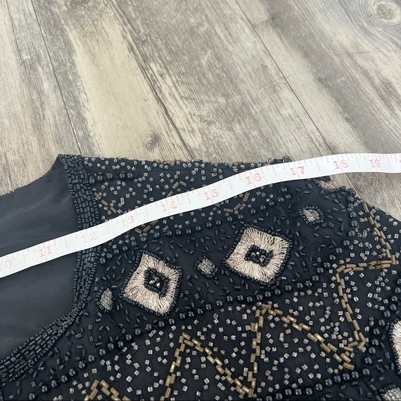 VINTAGE Papell Boutique Beaded Geometric Evening Jacket 1980’s - Picture 6 of 6